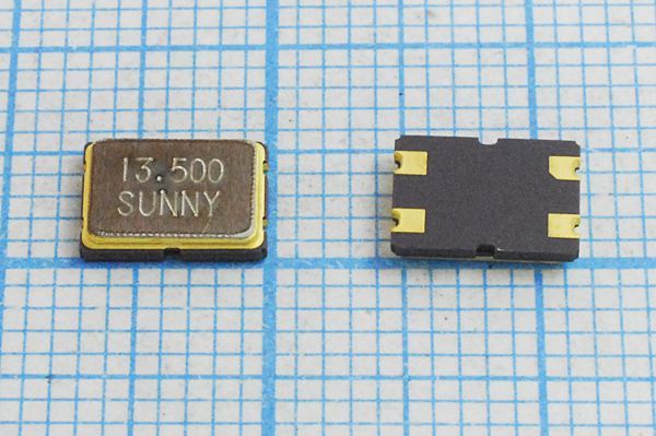 Кварцевый резонатор 13,5 МГц - 13500 SMD07050C4 18 15 30/-40~85C SX-7 1Г