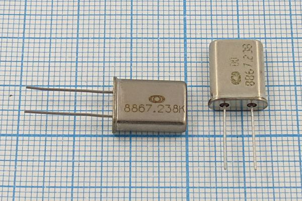 Кварцевый резонатор 8,867238 МГц - 8867,238 HC49U S 30 20/-10~60C РК367-01МД-8АП 1