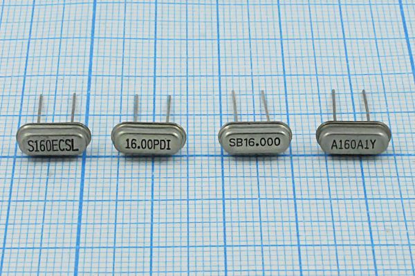 Кварцевый резонатор 16 МГц - 16000 HC49S3 S 1Г (разная)
