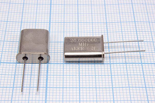 Кварцевый резонатор 20 МГц - 20000 HC49U 20 30 30/-20~70C 1Г AKER