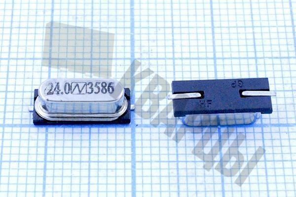 Кварцевый резонатор 24 МГц - 24000 SMD49S4 18 50 50/-20~70C AT-41CD2 1Г