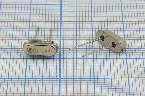Кварцевый резонатор 17 МГц - 17000 HC49S3 20 30 1Г (MBC)
