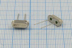 Кварцевый резонатор 17 МГц - 17000 HC49S3 20 30 1Г (MBC)