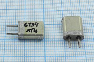 Кварцевый резонатор 6,134 МГц - 6134 HC25U МА 1Г (6134кГц)