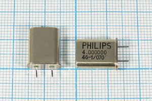 Кварцевый резонатор 4 МГц - 4000 HC49U 16 HC49U[PHILIPS] 1Г 4мм