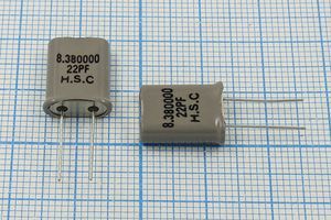 Кварцевый резонатор 8,38 МГц - 8380 HC49U 22 15 1Г +SL (HSC) Кварцевый резонатор 8,38 МГц - 8380 HC49U 22 15 1Г +SL (HSC)