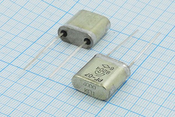 Кварцевый резонатор 4 МГц - 4000 HC33U 15 50/-60~85C РГ07ББ-6ДУ 1Г