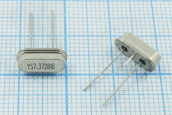 Кварцевый резонатор 7,3728 МГц - 7372,8 SC49S3-3 18 20 30/-20~70C SMD4H-3 1Г