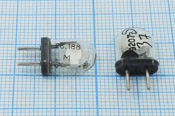 Кварцевый резонатор 26,188 МГц - 26188 КА 3Г (26.188M)