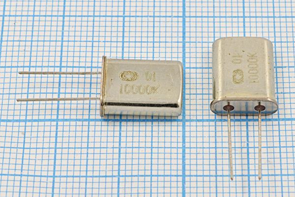 Кварцевый резонатор 10 МГц - 10000 HC49U 14 30 20/-10~60C РК367-01МД-8АП 1Г
