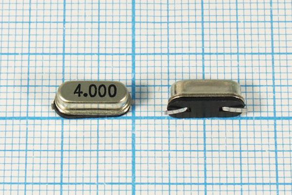 Кварцевый резонатор 4 МГц - 4000 SMD49S4 22 1Г (4000)