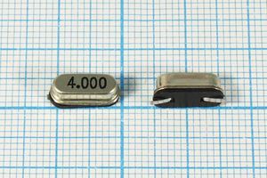 Кварцевый резонатор 4 МГц - 4000 SMD49S4 22 1Г (4000)