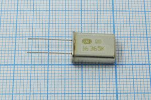 Кварцевый резонатор 16,365 МГц - 16365 HC49U S 30 20/-10~60C РК367-01МД-8АП 1Г