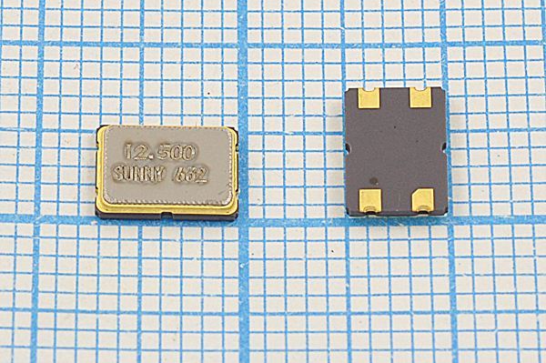 Кварцевый резонатор 12,5 МГц - 12500 SMD07050C4 10 50 50/-10~60C SX-7[SM] 1Г
