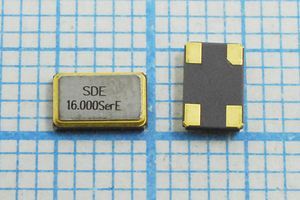 Кварцевый резонатор 16 МГц - 16000 SMD05032C4 S 10 30/-40~85C SMD0503(4P) 1Г Кварцевый резонатор 16 МГц - 16000 SMD05032C4 S 10 30/-40~85C SMD0503(4P) 1Г