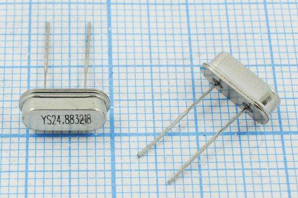 Кварцевый резонатор 24,8832 МГц - 24883,2 SC49S3 18 10 15/-20~70C SMD4H 1Г