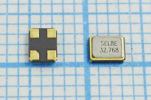 Кварцевый резонатор 32,768 МГц - 32768 SMD03225C4 8 10 30/-40~85C SMD3225 1Г