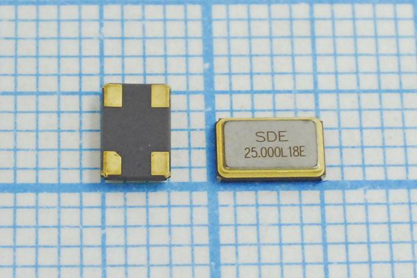 Кварцевый резонатор 25 МГц - 25000 SMD05032C4 18 10 30/-40~85C SMD0503(4P) 1
