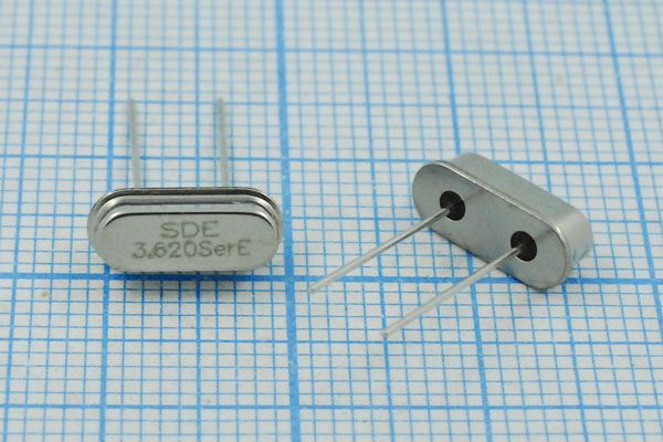 Кварцевый резонатор 3,62 МГц - 3620 HC49S3 S 10 50/-40~85C 49S[SDE] 1Г