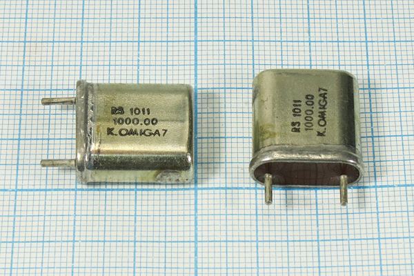 Кварцевый резонатор 1 МГц - 1000 HC6U RS1011 1Г (RS 1011 1000.00K OMIGA7)
