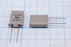 Кварцевый резонатор 11,16 МГц - 11160 HC49U 30 1Г +SL (HSC) Кварцевый резонатор 11,16 МГц - 11160 HC49U 30 1Г +SL (HSC)