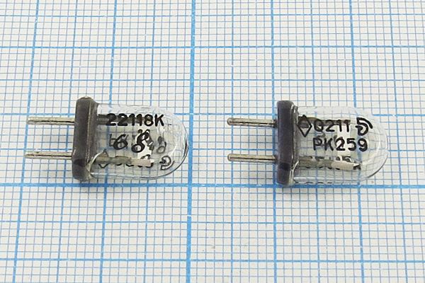 Кварцевый резонатор 22,118 МГц - 22118 КА РК259КА 1Г (22118К РК259)