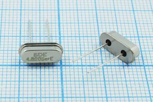 Кварцевый резонатор 4,82 МГц - 4820 HC49S3 S 10 30/-40~85C 49S[SDE] 1Г