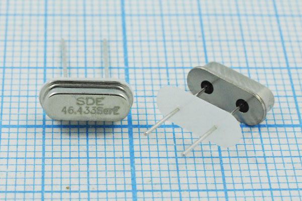 Кварцевый резонатор 46,433 МГц - 46433 HC49S3 S 10 30/-40~85C 49S[SDE] 3Г +IS
