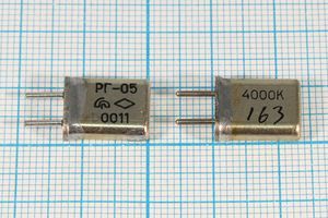 Кварцевый резонатор 4 МГц - 4000 HC25U S РГ05МА 1Г Кварцевый резонатор 4 МГц - 4000 HC25U S РГ05МА 1Г