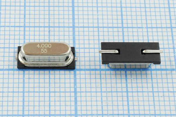 Кварцевый резонатор 4 МГц - 4000 SMD49S4 18 30 30/-40~85C AT-41CD2 1Г