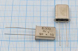 Кварцевый резонатор 6 МГц - 6000 HC43U 20 30 50/-60~85C РК382МД-8ДУ ХСР 1Г Кварцевый резонатор 6 МГц - 6000 HC43U 20 30 50/-60~85C РК382МД-8ДУ ХСР 1Г