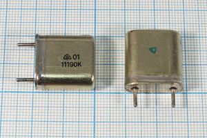 Кварцевый резонатор 11,19 МГц - 11190 HC6U S 15 20/-10~60C РК171БА-6АП 1Г Кварцевый резонатор 11,19 МГц - 11190 HC6U S 15 20/-10~60C РК171БА-6АП 1Г