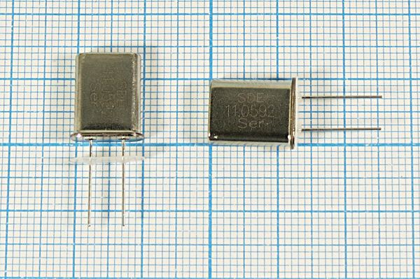 Кварцевый резонатор 11,0592 МГц - 11059,2 HC49U S 20 30/-40~85C 49U[SDE] 1Г +IS