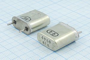 Кварцевый резонатор 4,25 МГц - 4250 HC6U БА 1Г (Я А)
