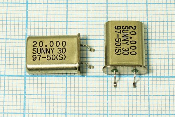 Кварцевый резонатор 20 МГц - 20000 SMD49U 30 1Г (SUNNY30)