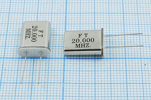 Кварцевый резонатор 20 МГц - 20000 HC49U 16 20 50/-20~70C U[FT] 1Г +IS (FT)