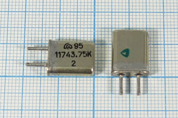 Кварцевый резонатор 11,74375 МГц - 11743,75 HC25U МА 1Г (11743,75К)