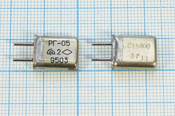 Кварцевый резонатор 11,4 МГц - 11400 HC25U РГ05МА 1Г (C11400)