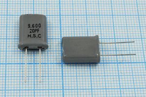 Кварцевый резонатор 9,6 МГц - 9600 HC49U 20 1Г +SL (HSC) Кварцевый резонатор 9,6 МГц - 9600 HC49U 20 1Г +SL (HSC)