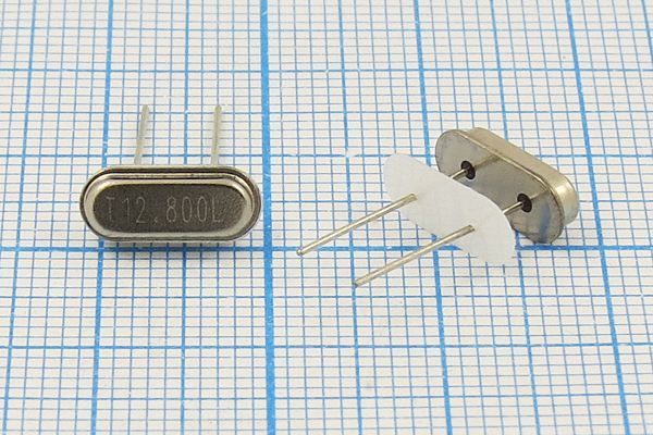 Кварцевый резонатор 12,8 МГц - 12800 HC49S2 30 10 15/-20~70C SS[FT] 1Г +IS