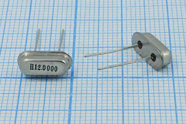 Кварцевый резонатор 12 МГц - 12000 HC49S3 30 1Г (H12.000)