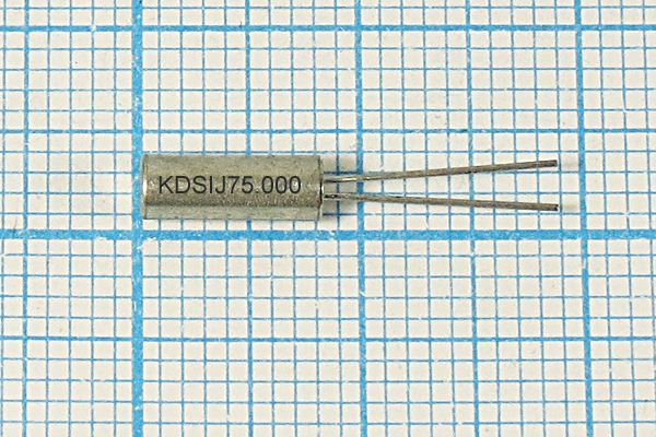 Кварцевый резонатор 0,075 МГц - 75 03x08 DT-38 1Г (KDSIJ75.000)