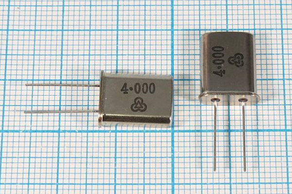 Кварцевый резонатор 4 МГц - 4000 HC49U 18 10 30/-10~60C 1Г (4.000)
