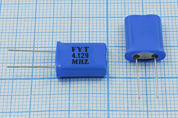 Кварцевый резонатор 4,129 МГц - 4129 HC49U 30 30 20/-20~70C U[FT] 1Г +SL (FYT)