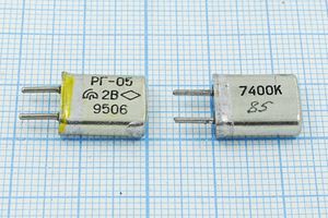 Кварцевый резонатор 7,4 МГц - 7400 HC25U РГ05МА 1Г Кварцевый резонатор 7,4 МГц - 7400 HC25U РГ05МА 1Г