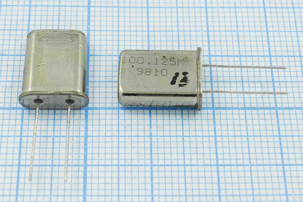Кварцевый резонатор 100,125 МГц - 100125 HC49U РК411МД 5Г