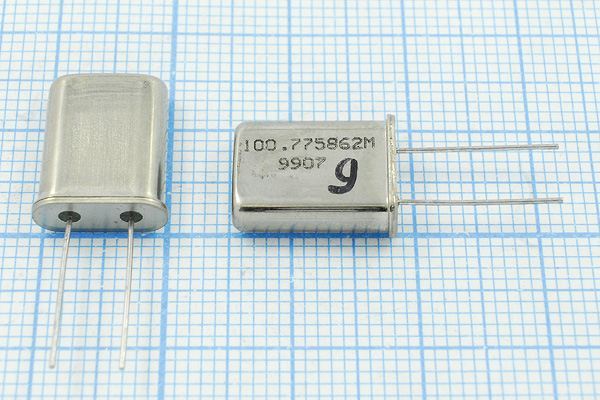 Кварцевый резонатор 100,775862 МГц - 100775,862 HC49U РК411МД 5Г