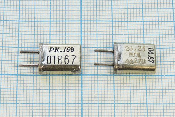 Кварцевый резонатор 28,2382 МГц - 28238,2 HC25U 20 30/-30~60C РК169МА-7БС 3Г