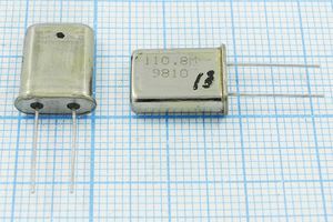Кварцевый резонатор 110,8 МГц - 110800 HC49U РК411МД 5Г