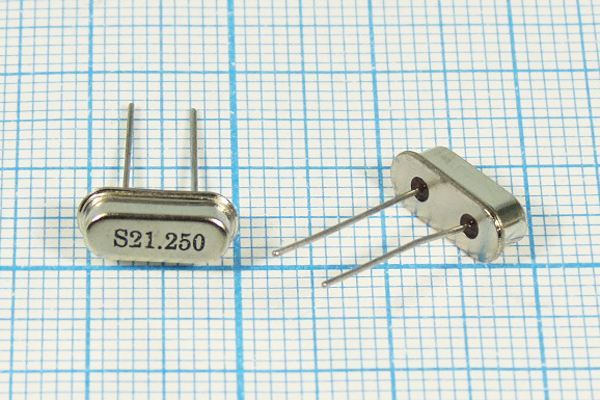 Кварцевый резонатор 21,25 МГц - 21250 HC49S3 15 10 2,5/0~50C 49S[SDE] 1Г